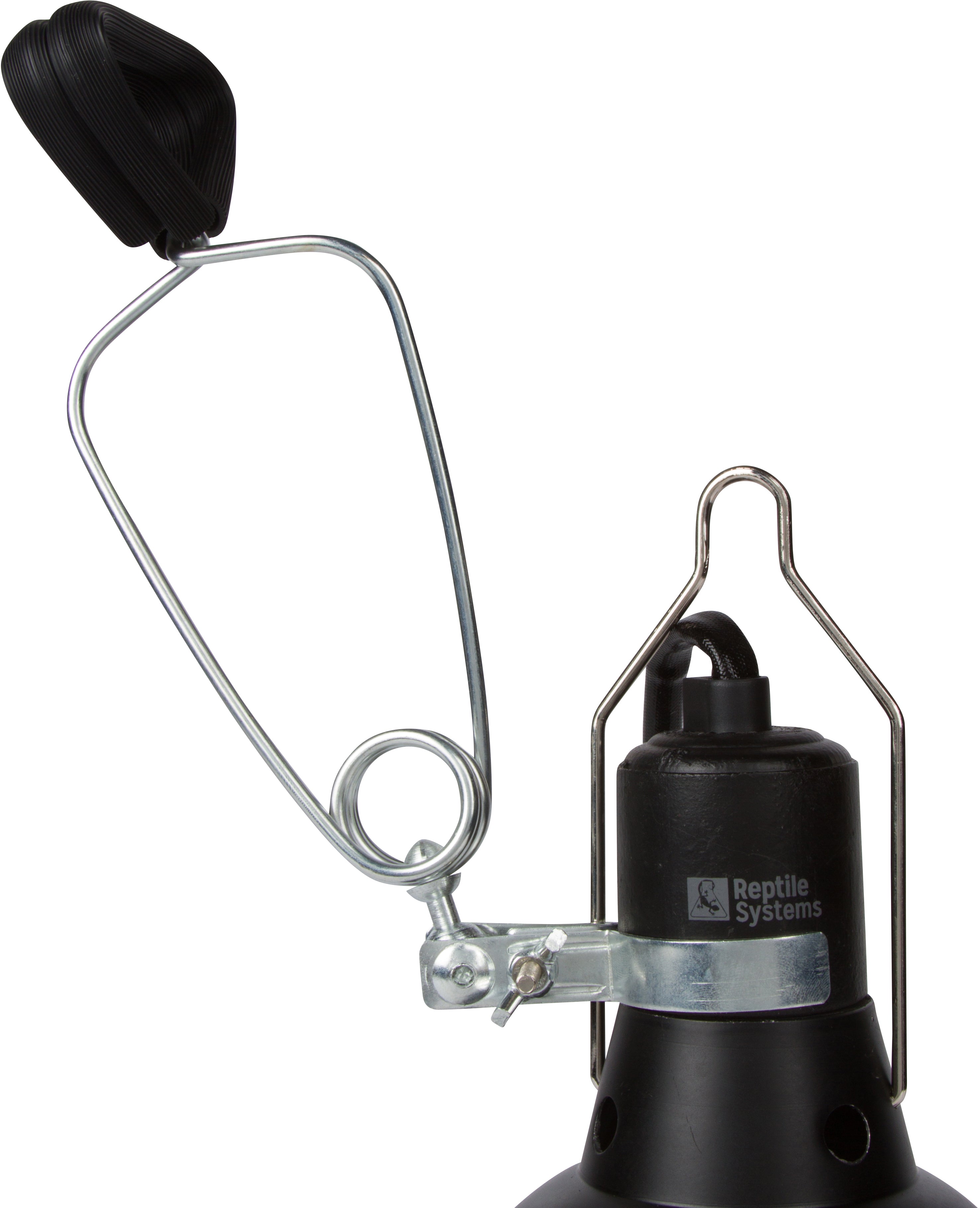 REPTILE SYSTEMS Hanging Clamp Lamp with Ceramic Reflector - BLACK, Reptile Heat Lamp Holder