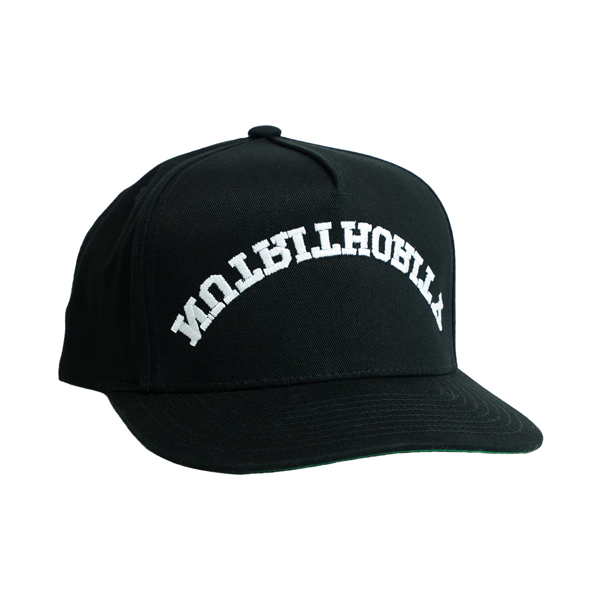 Nutrithority Collegiate Upside Down Snapback Hat - Black