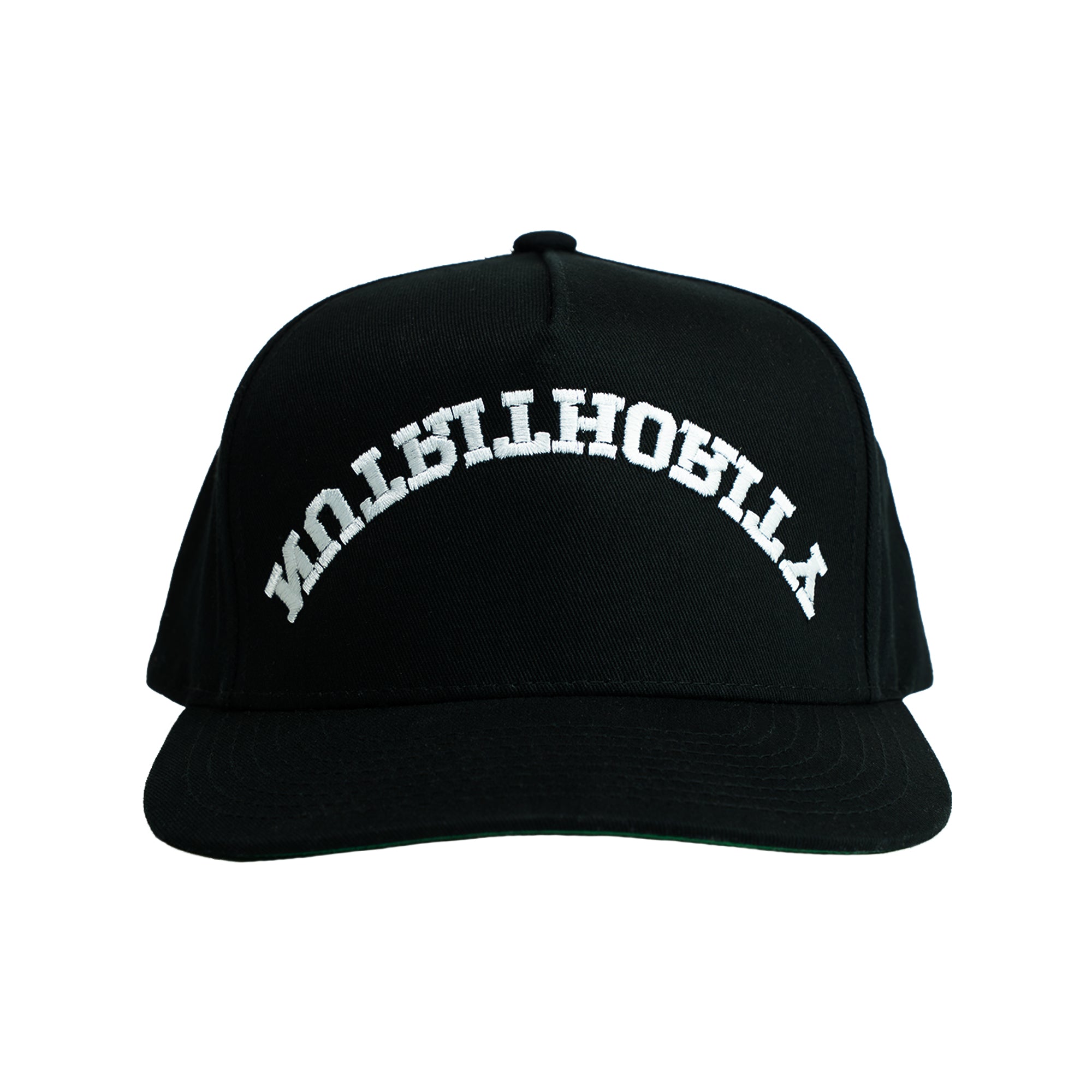Nutrithority Collegiate Upside Down Snapback Hat - Black