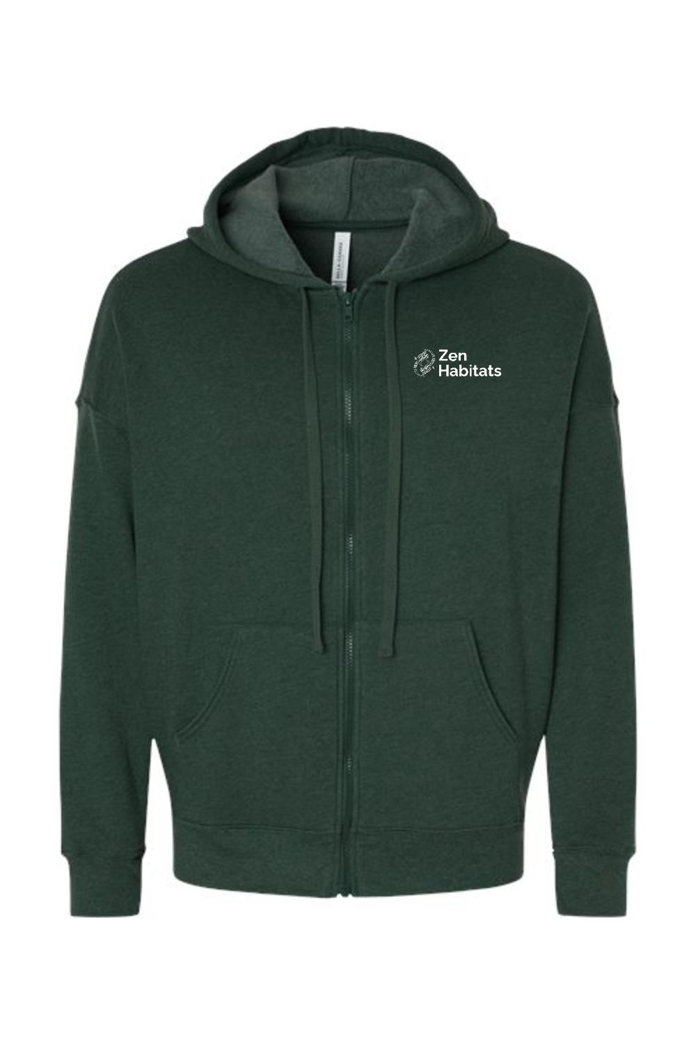 Zen Habitats Logo Zip-Up Hoodie - Unisex Sponge Fleece