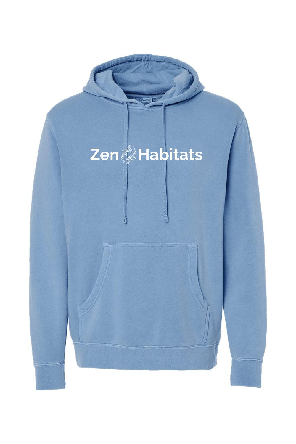 Zen Habitats Logo Hoodie - Independent Trading Co. Unisex Midweight Pigment-Dyed Hooded Sweatshirt